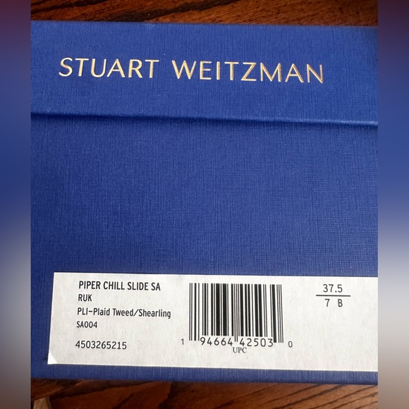 Stuart Weitzman Piper Shearling Slides 7 - Picture 8 of 8